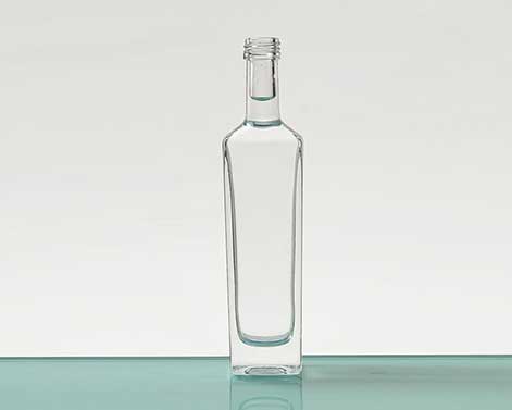 Quadratische Spirituosen Glasflaschen