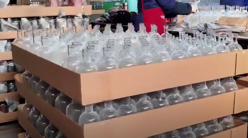 Glasflaschen verpackung