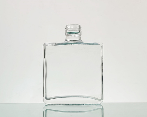 150ml Einzigartige Form Extra Weiß Flint Glas Wodka Flasche