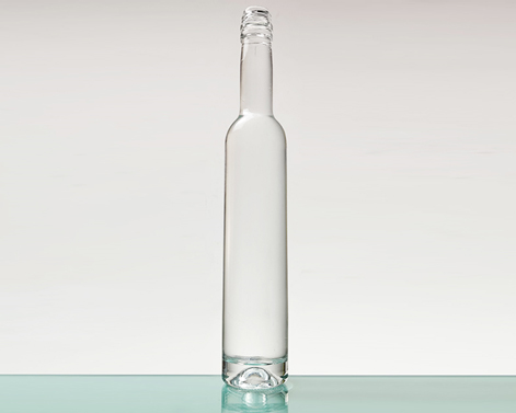 375ml Zylinder runde schwere Basis extra weiß Flint Glas Gin Flasche