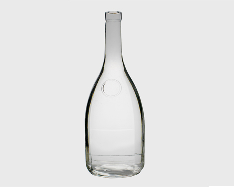 1,5 L Runde Extra Flint Label Panel Whisky Flasche