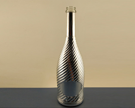 750ml Luxus Gold farbige Champagner Glasflaschen