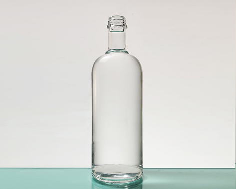 500ml Wodka Flasche Ovale Form hohe Flint Glas