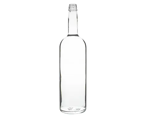 1L spezielle Form große Größe klar hohe Flint Tequila Glasflasche