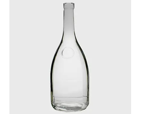 1L Einzigartige Form T-Cork Top Label Panel Normale Flint Whisky Flasche