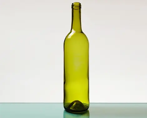 750ml runde Feuerstein Bordeaux Weinflasche