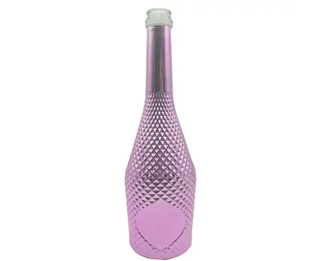 75cl Mode geprägte galvani sierte Champagner flasche