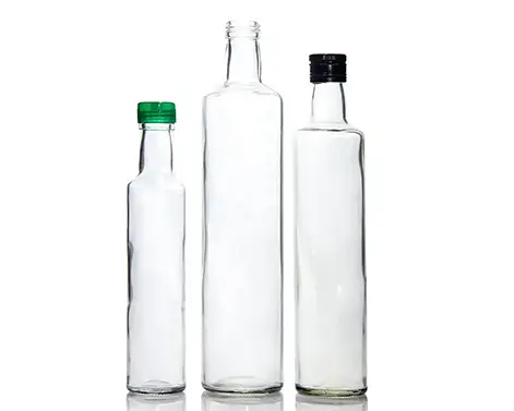 500ml leere runde extra weiße Flint Olivenöl Glasflasche