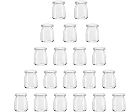 100ml normales Flint Glas Joghurt Glas