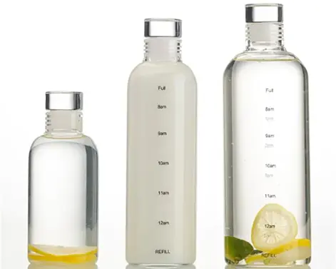 750ml Extra Flint Kristall Farbe Frühling Wasser Glasflasche