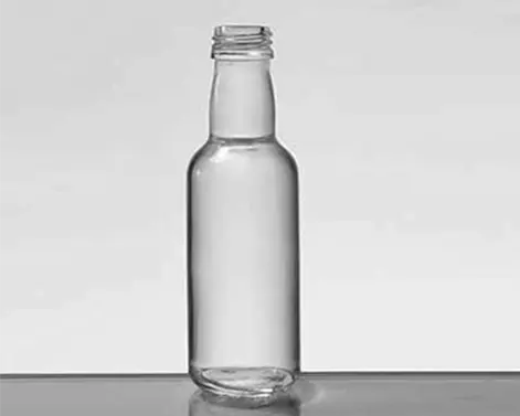 Runde Spirituosen Glasflaschen