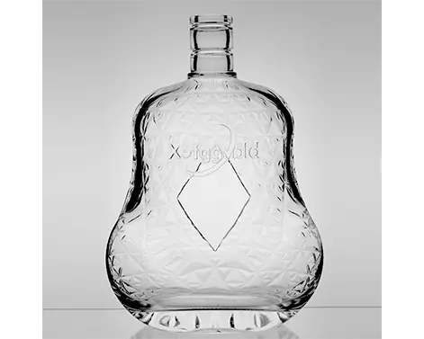 1,5 L 1500ml Einzigartige Form Modedesign Extra Weiß Flint Cognac Flasche