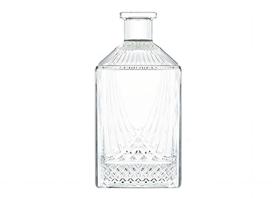 Extra weißer Flint Quadratisch 750ml Glas Wodka Rum Bourbon Tequila Flaschen