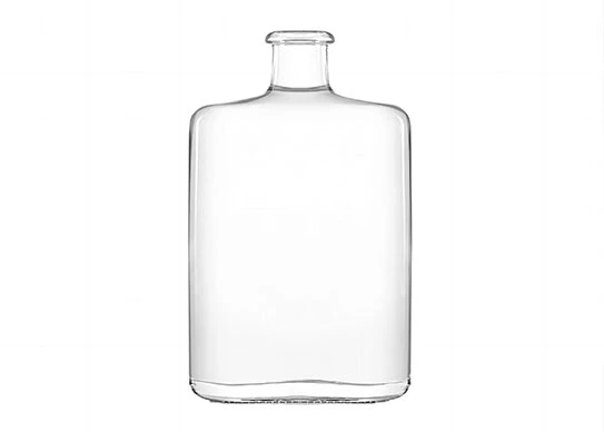 75cl Hüftflaschen-Schnaps flasche ovale Form Glas 750ml Gin-Flaschen