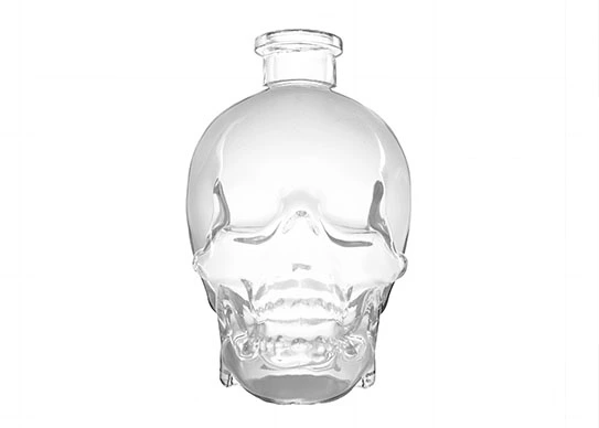 Heißer Verkauf Einzigartiges Design Wodka Schädel geformte Glasflaschen