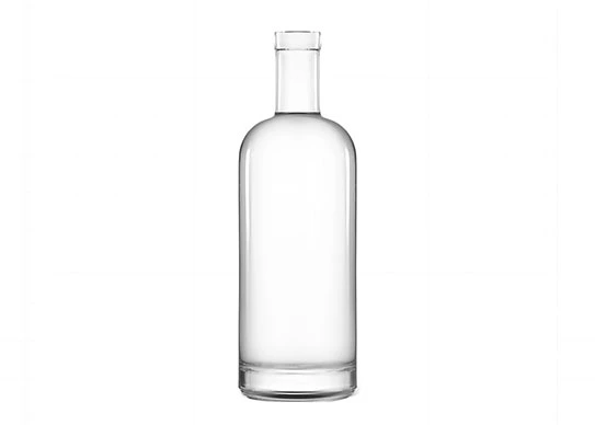 Rund dicke Basis extra weißer Glasbehälter 75cl Likör flaschen
