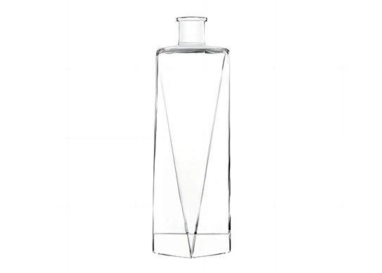 Unver wechselliche Spirituosen flaschen 75cl sechseckige Kork-Finish-Gin-Flaschen