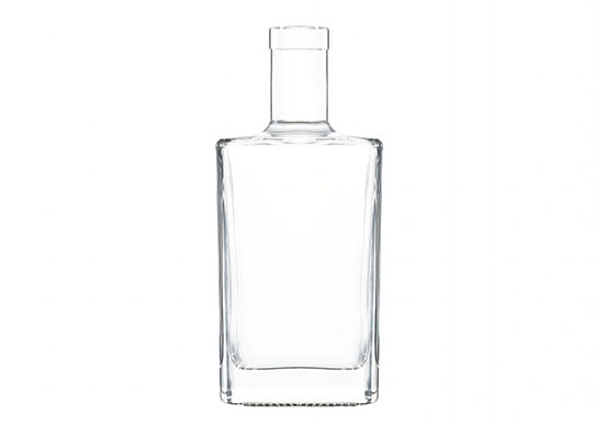700ml quadratische Glasflasche T-Kork-Top Alkohol verpackung