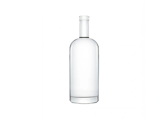 700ml Wodka Rum Flasche Gin Verpackung schöne runde Glasflasche