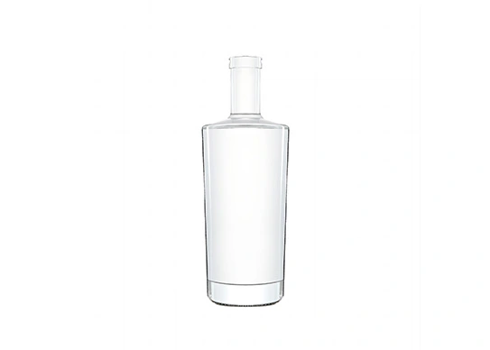 Schnaps glasflasche 700ml runde Form Kork oberteil
