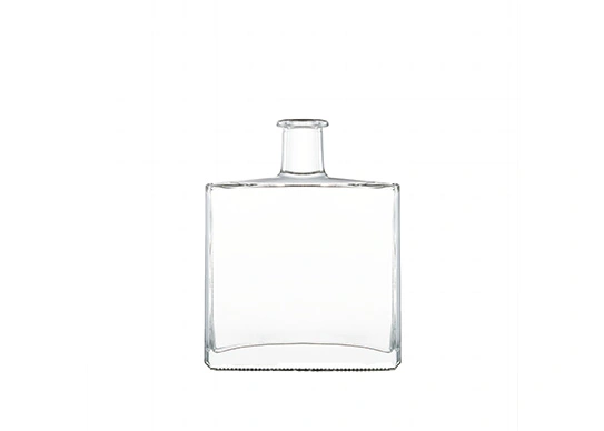 Flache Schulter Glasflasche Rechteck Form Spirituosen Dekanter
