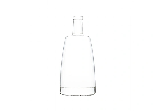 Tequila Flasche 700ml leere extra Flint Glas flache ovale Form
