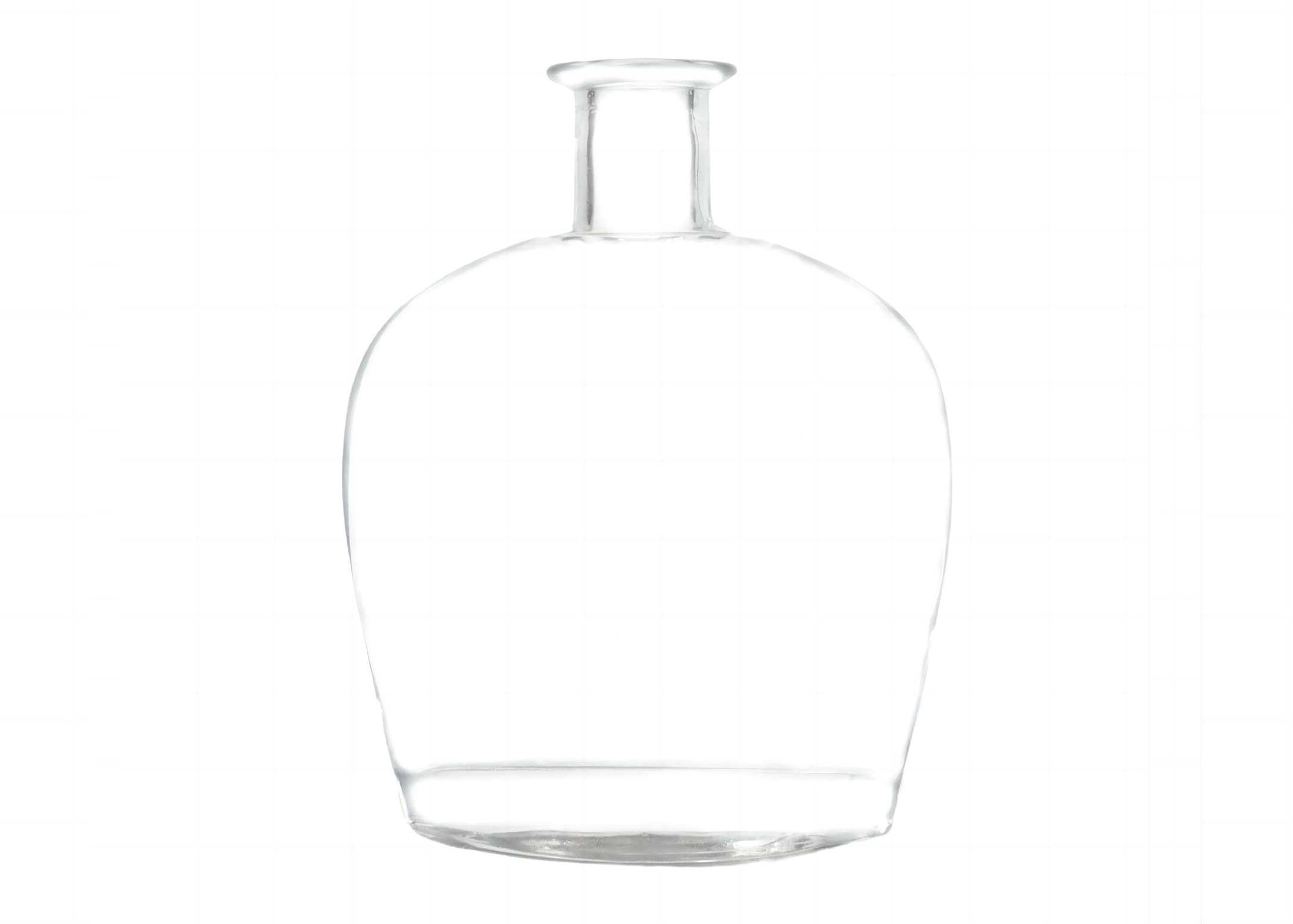 500ml leere Cognac Brandy Glasflasche