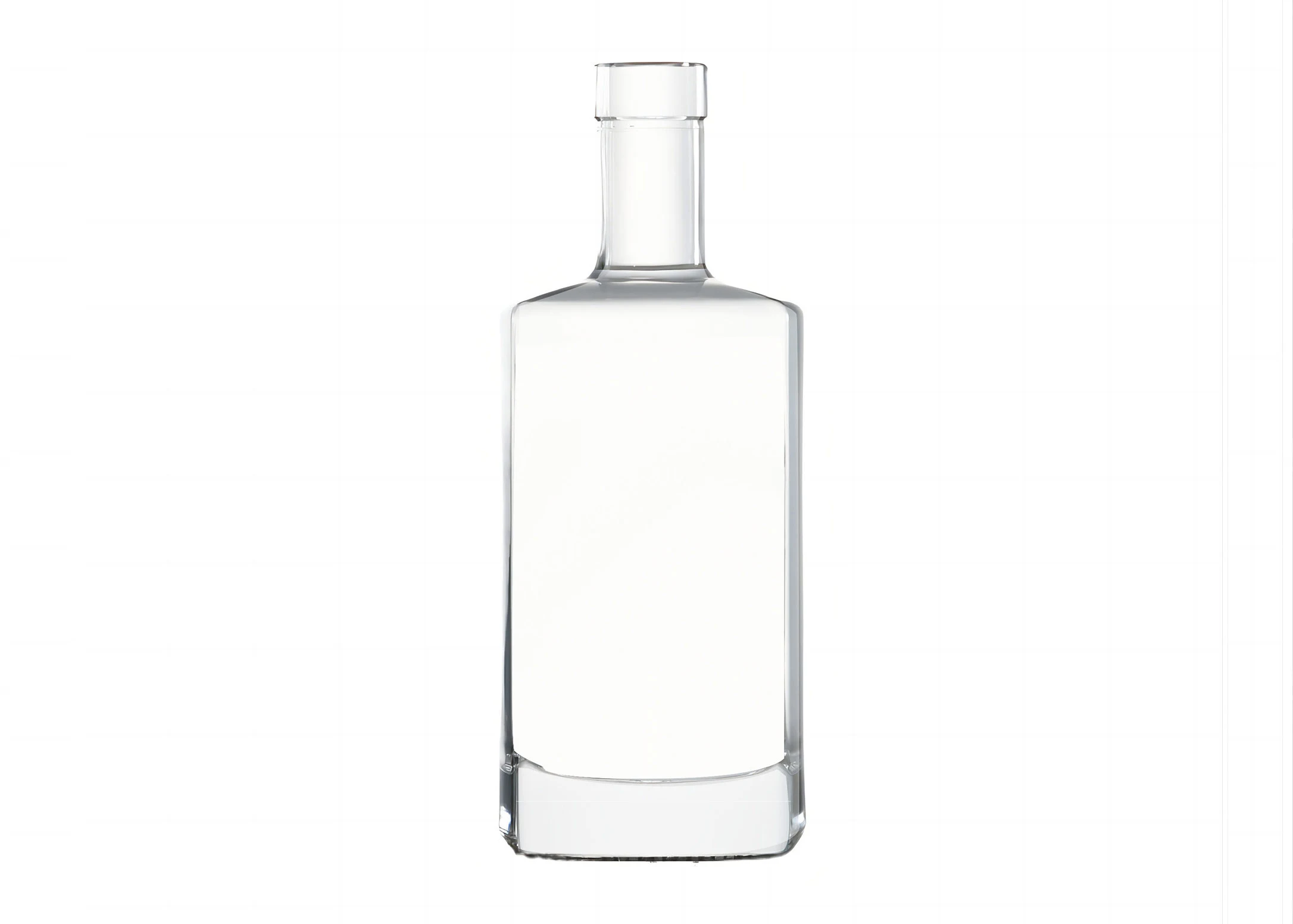 500ml Quadratische Spirituosen Flaschen teller Finish