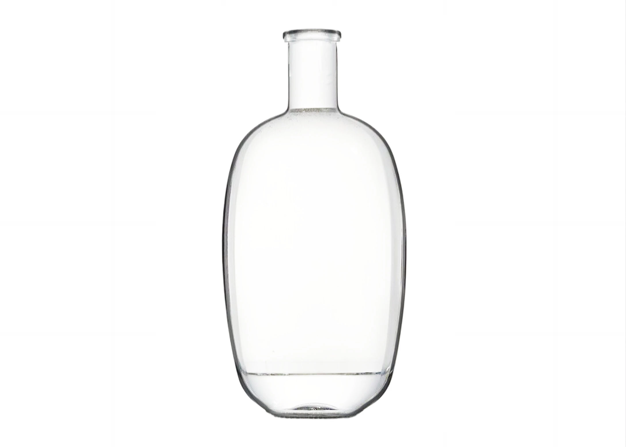 Ovale Glasflasche dicke Basis Luxus qualität