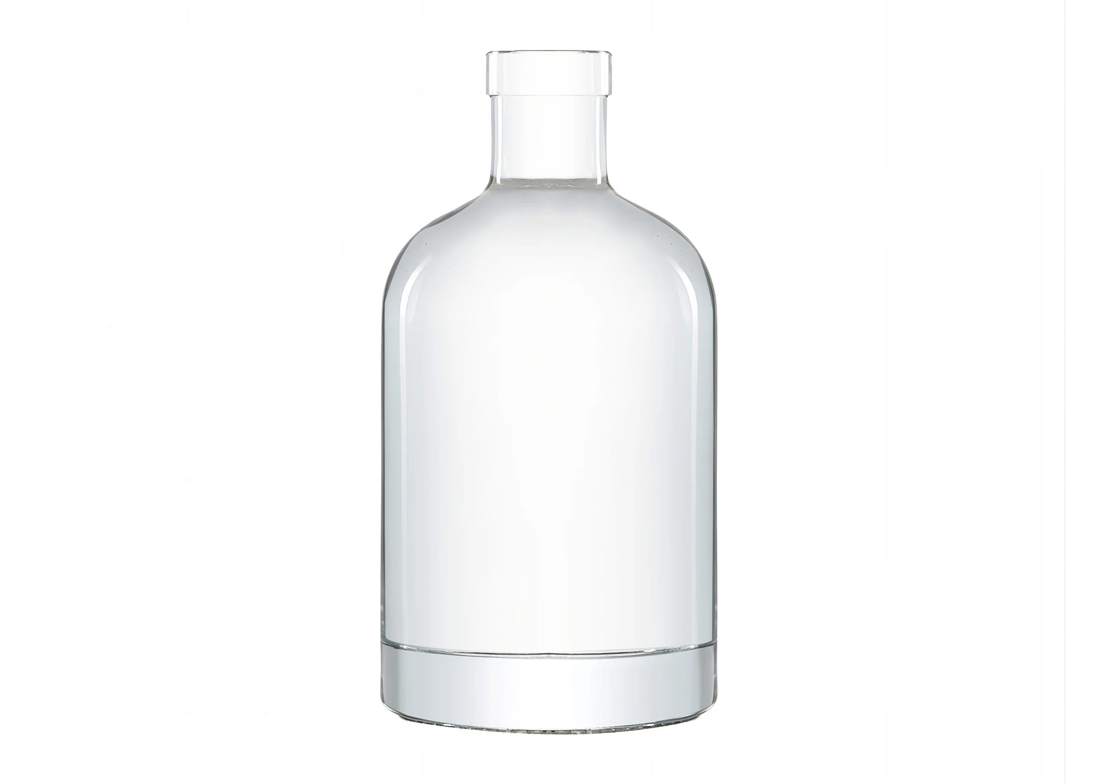 Zylinder runde Alkohol verpackungs glasflasche