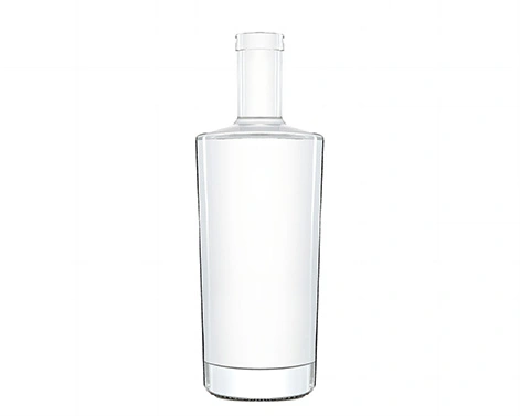1000ml runde Kristallglas flasche Gin Liquor Verpackung