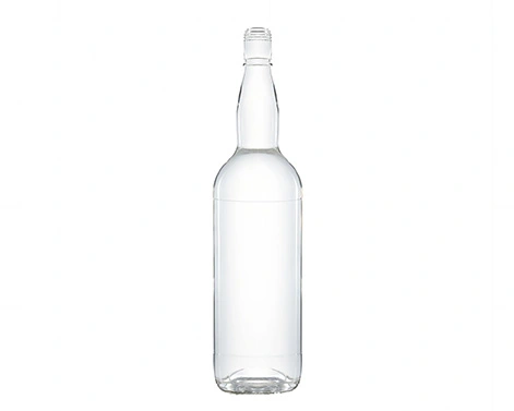 Premium Crystal Extra Flint 1000ml Rundgewinde Top Glas Whiskey Flasche Verpackung