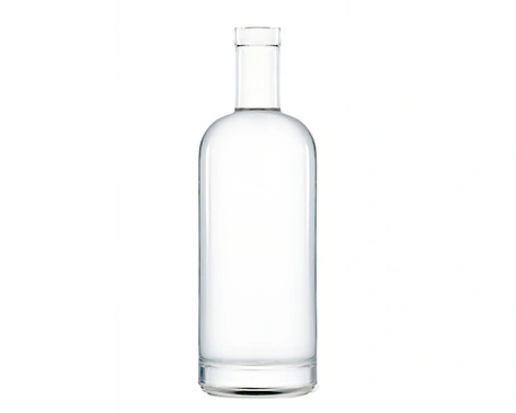 1000ml Premium Spirituosen Verpackung Runde Glasflasche
