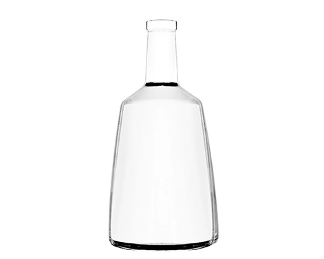 Neues Design 1000ml runde klare Rum Flaschen verpackung
