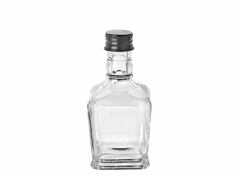 Quadratische kompakte elegante 50ml Glas Schnaps flaschen perfekt für das Geschenk