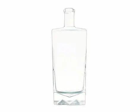 750ml Quadratische extra weiße Flint Whisky flasche